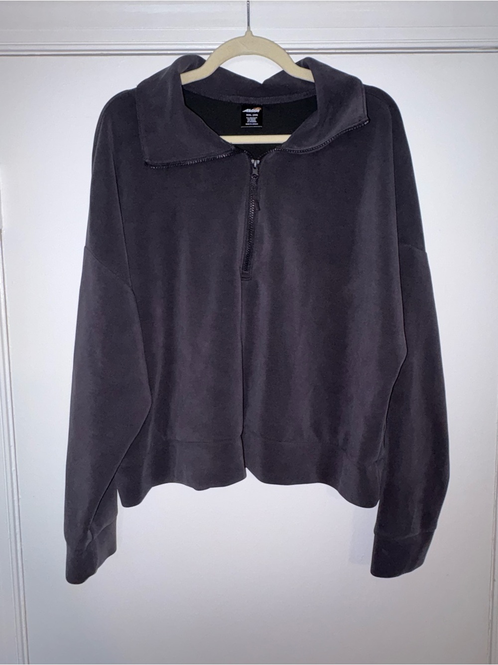 Avia Charcoal Half-Zip Turtleneck Pullover